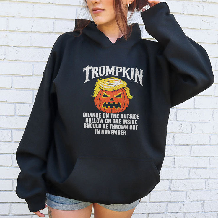 Trumpkin Orange On The Outside Hollow On The Inside Should Be Thrown Out In November Shirt