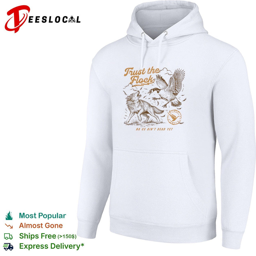 Trust the flock hawk and wolf shirt Unisex
