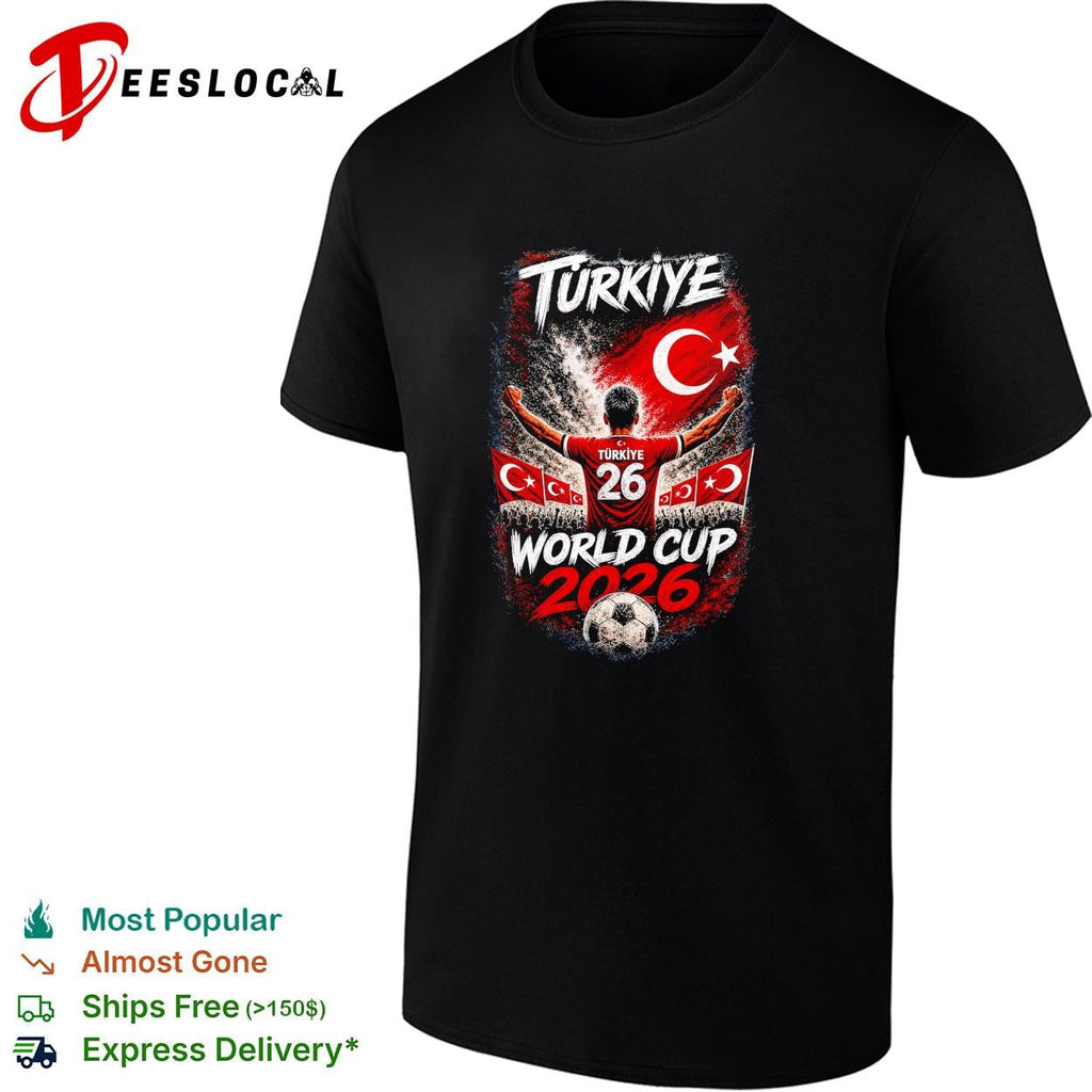 Turkiye World Cup 2026 number 26 soccer player poster shirt Unisex