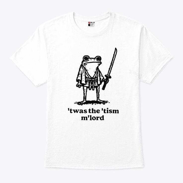 T’was The ‘Tism M’Lord Funny Medieval Knight Frog Unisex