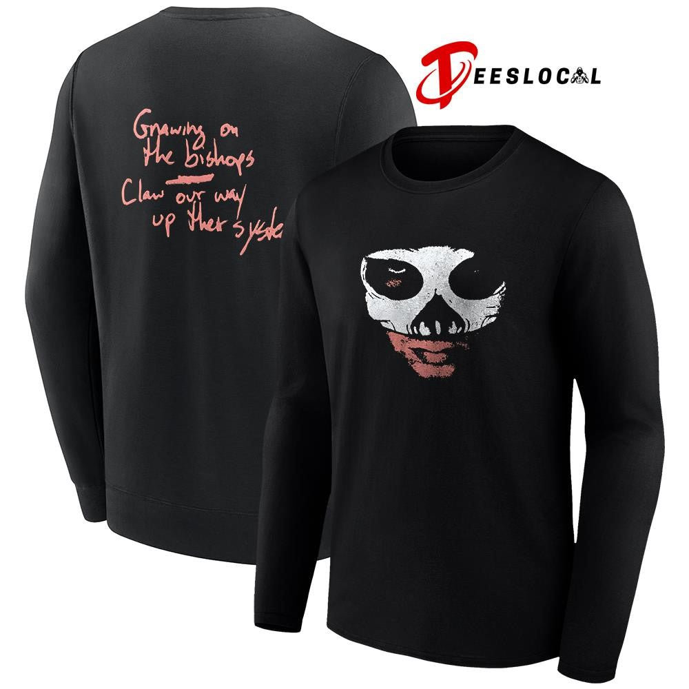 Twenty One Pilots growing on the bishops claw our way up their system graphic shirt Unisex