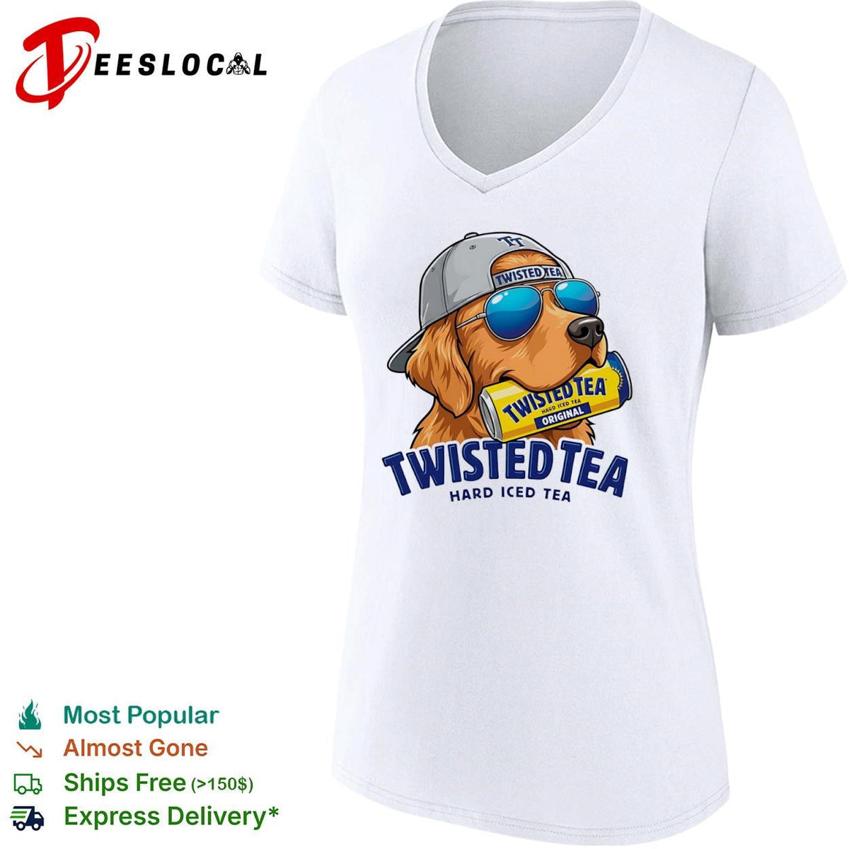Twisted Tea hard iced golden retriever shirt Unisex
