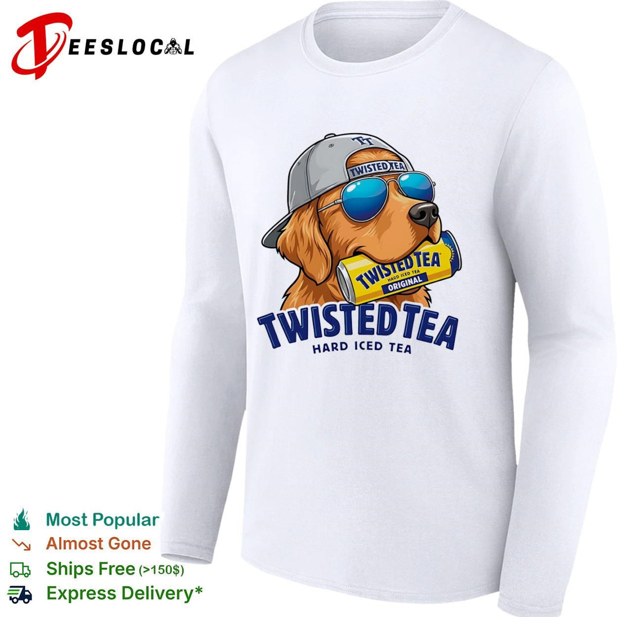 Twisted Tea hard iced golden retriever shirt Unisex