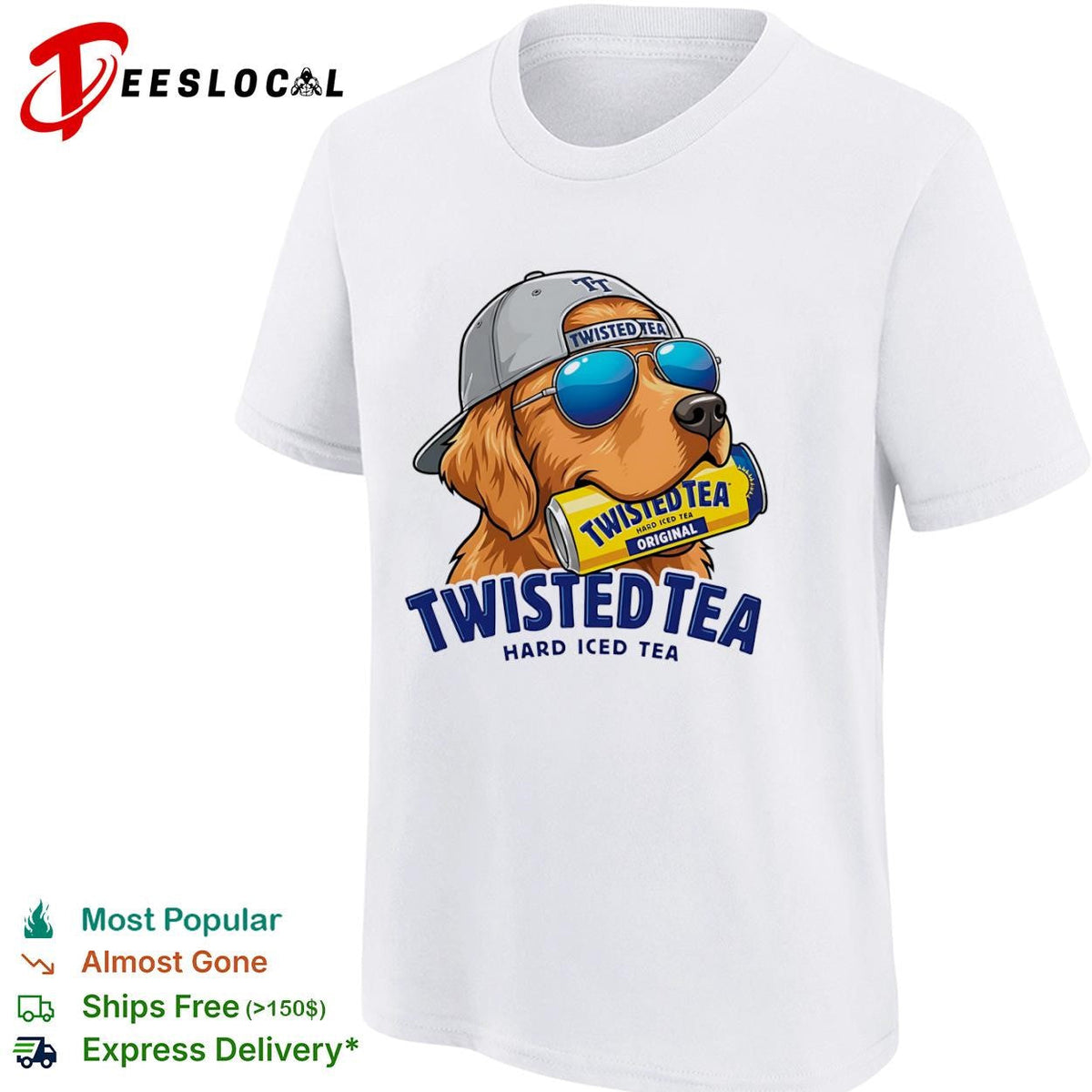 Twisted Tea hard iced golden retriever shirt Unisex