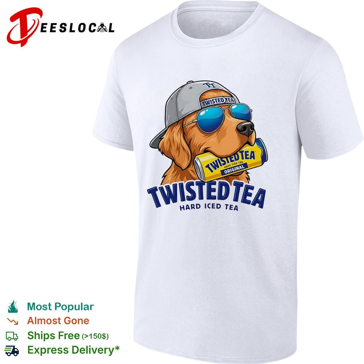 Twisted Tea hard iced golden retriever shirt Unisex