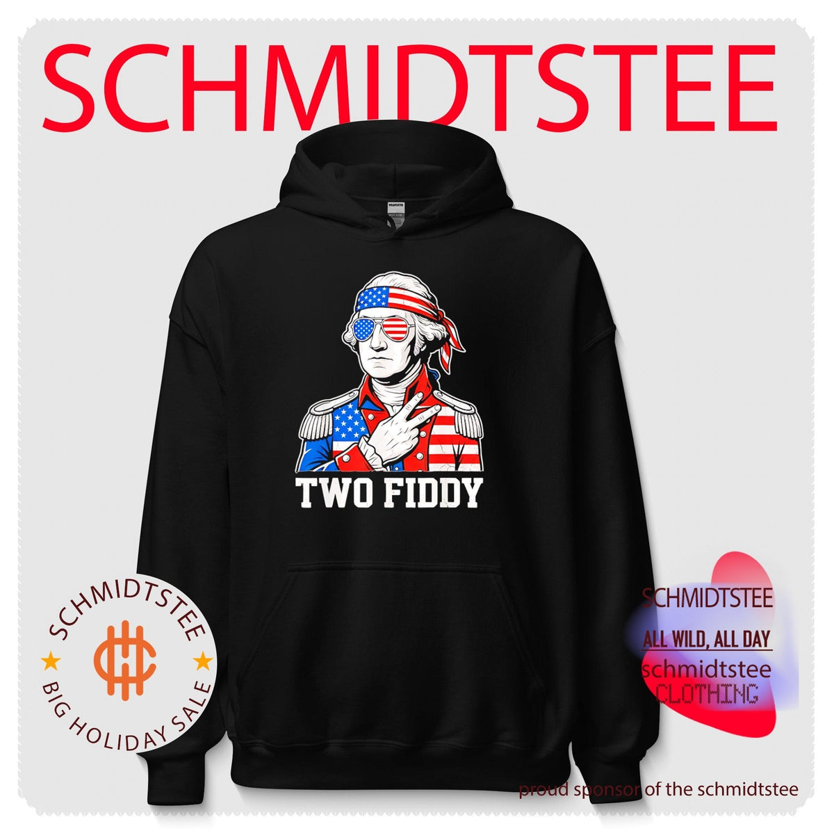 Two Fiddy George Washington America 250th Anniversary Shirt Unisex