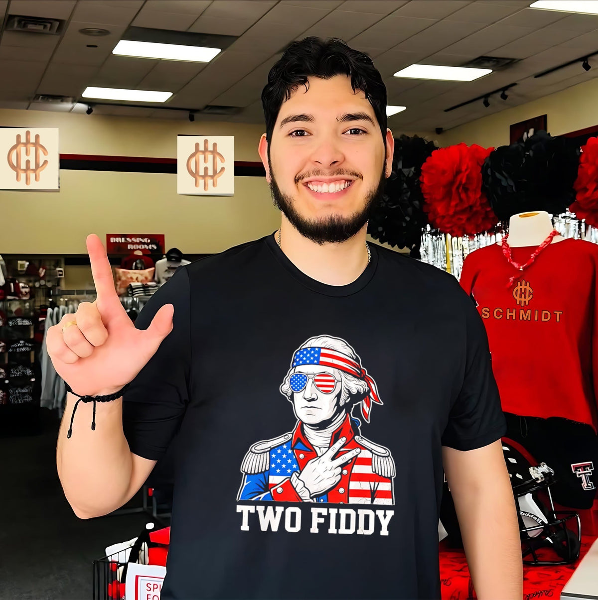 Two Fiddy George Washington America 250th Anniversary Shirt Unisex