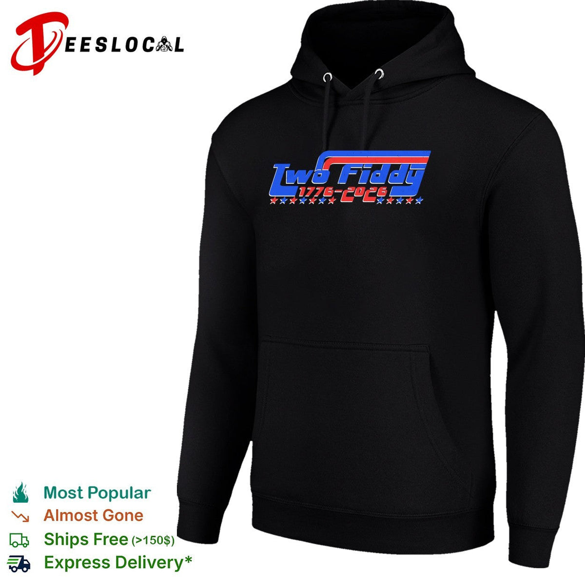 Two fiddy 1776 2026 shirt Unisex