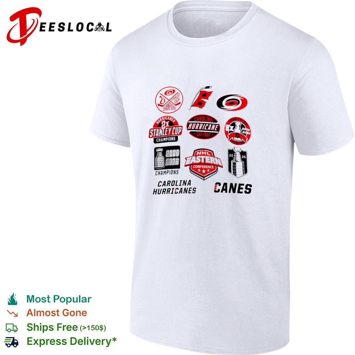 Two time Stanley Cup champions eastern conference badge collage shirt Unisex
