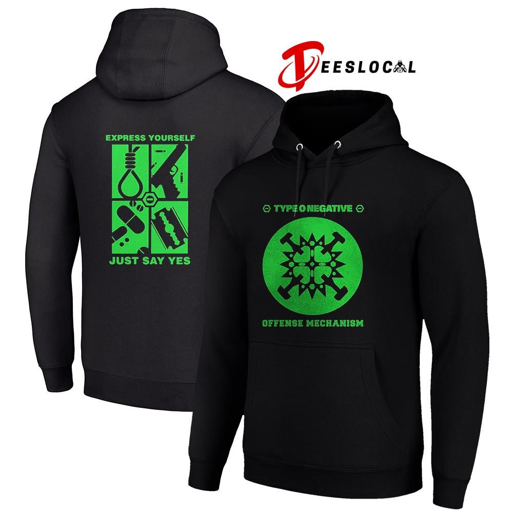 Type o negative offense mechanism express yourself just say yes graphic shirt Unisex