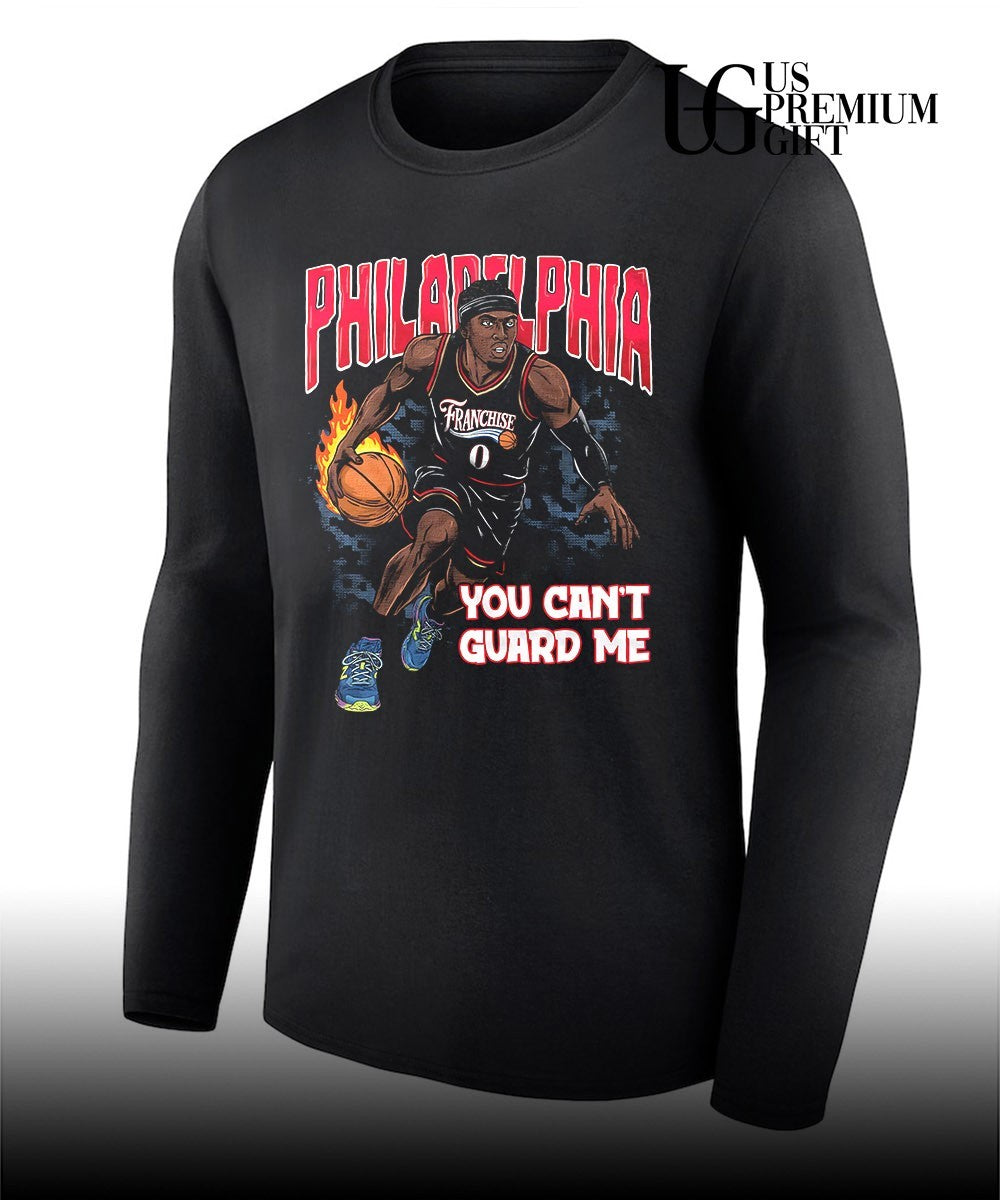 Tyrese Maxey Philadelphia 76ers NBA Franchise You Can’t Guard Me shirt Unisex