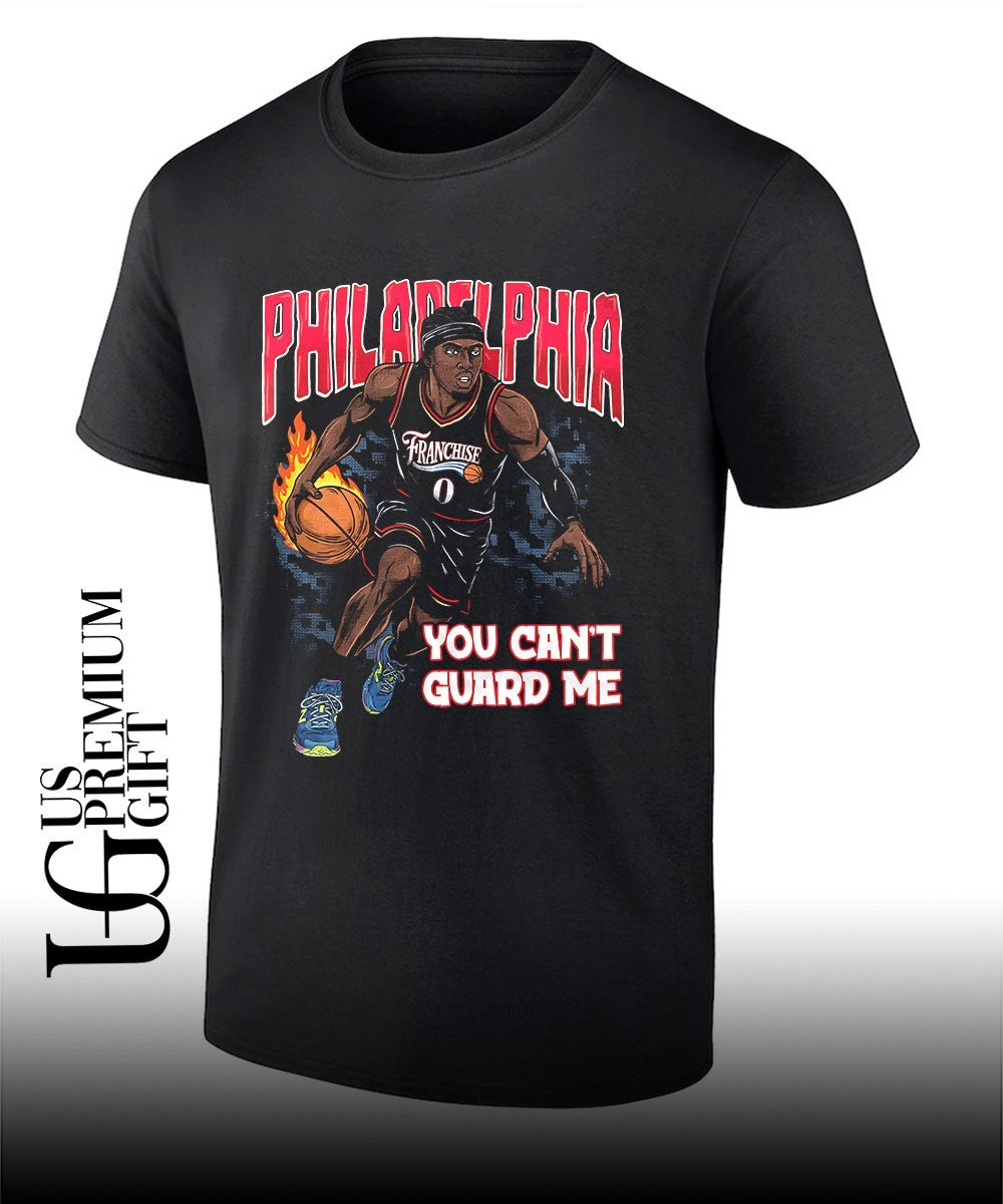 Tyrese Maxey Philadelphia 76ers NBA Franchise You Can’t Guard Me shirt Unisex