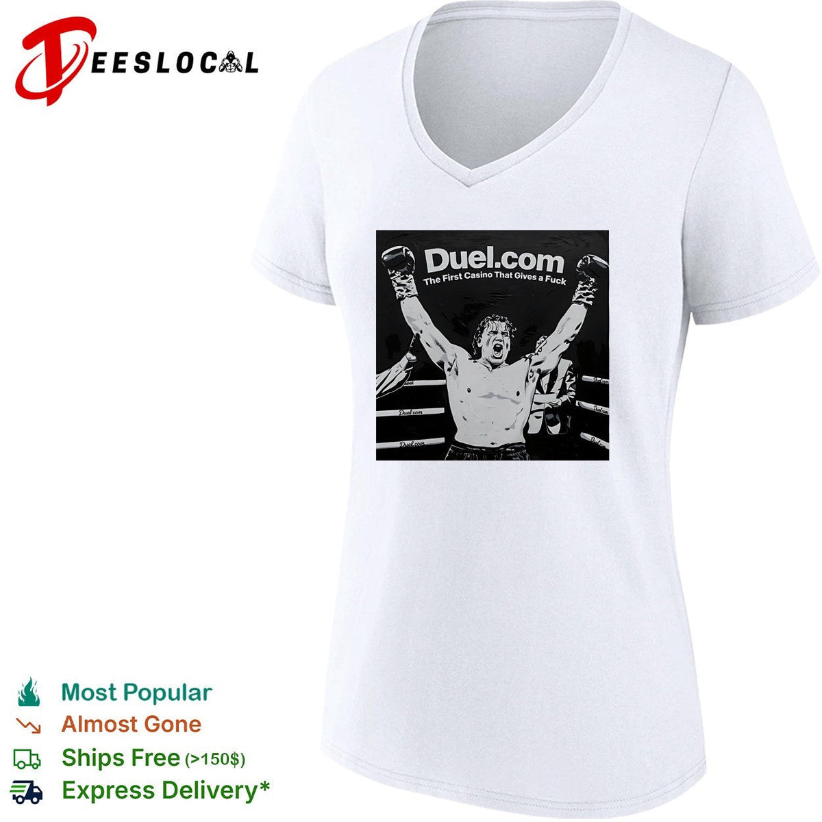 Tyson Fury Duel com The First Casino That Gives a Fuck boxing champion shirt Unisex