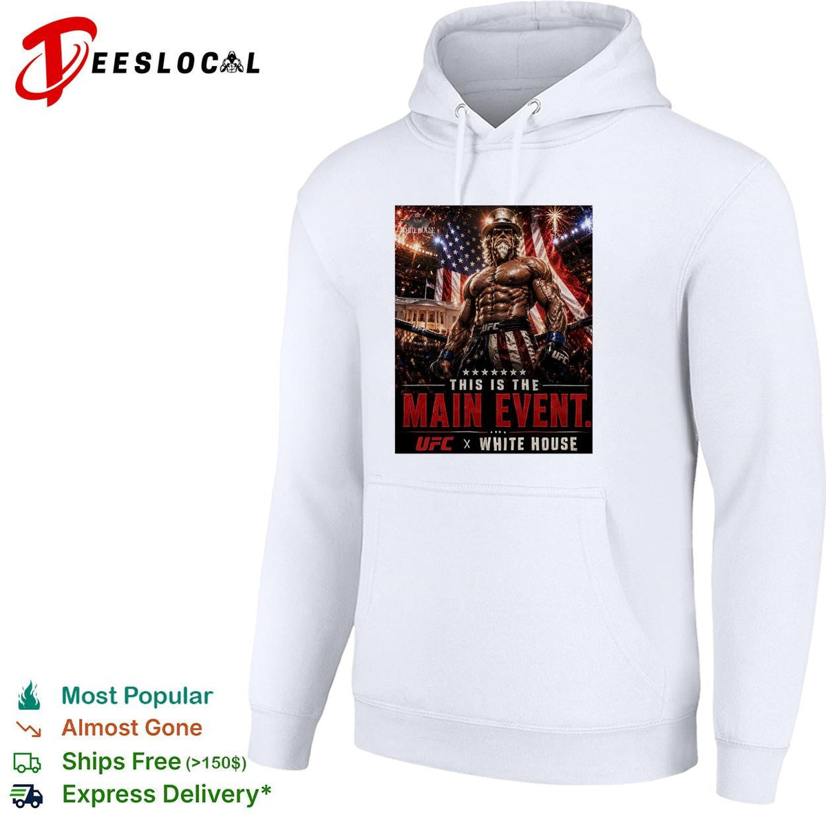 UFC main event soldier mascot White House fighting poster shirt Unisex