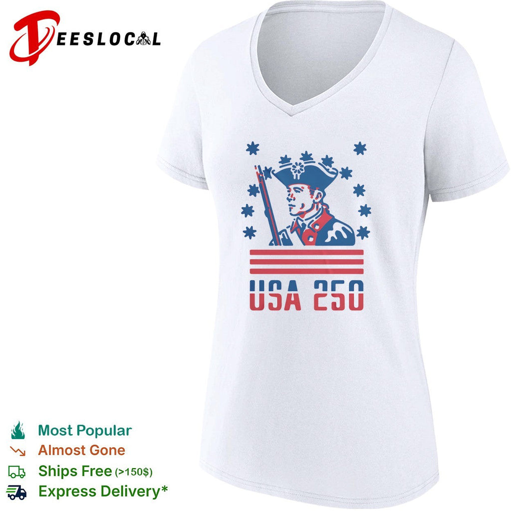 USA 250 Revolutionary War Soldier Continental Army American Independence Day shirt Unisex