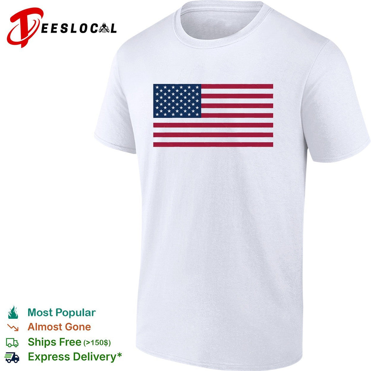 USA American flag stars and stripes classic patriotic shirt Unisex