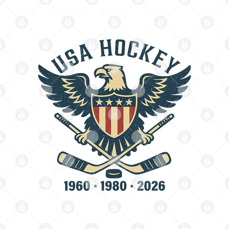 USA Hockey Eagle 1960 1980 2026 Shirt Unisex