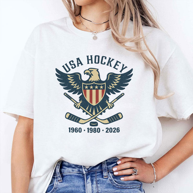 USA Hockey Eagle 1960 1980 2026 Shirt Unisex