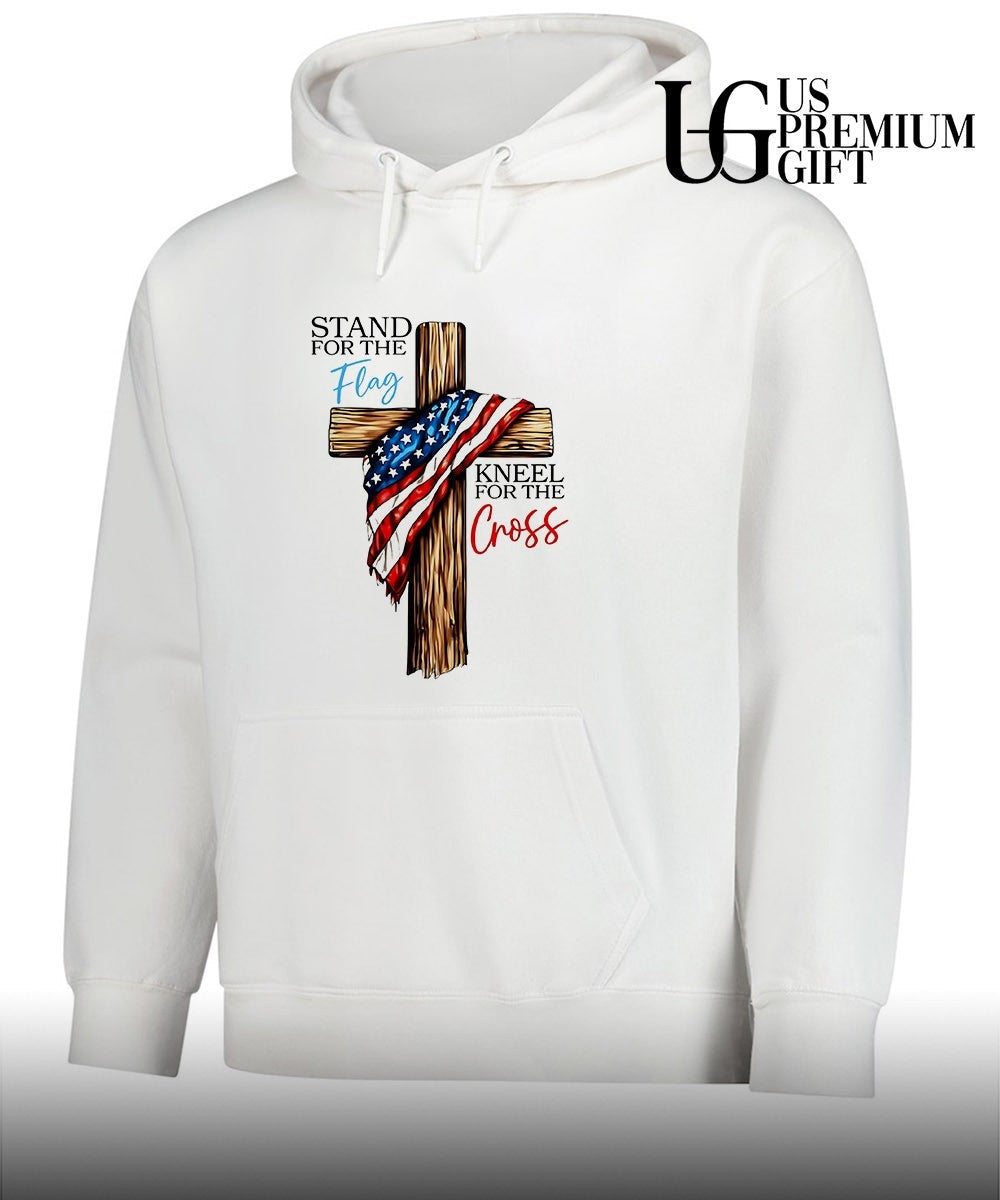 USA Patriotic Christian Stand for the Flag Kneel for the Cross shirt Unisex