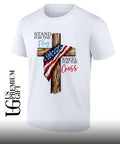 USA Patriotic Christian Stand for the Flag Kneel for the Cross shirt Unisex