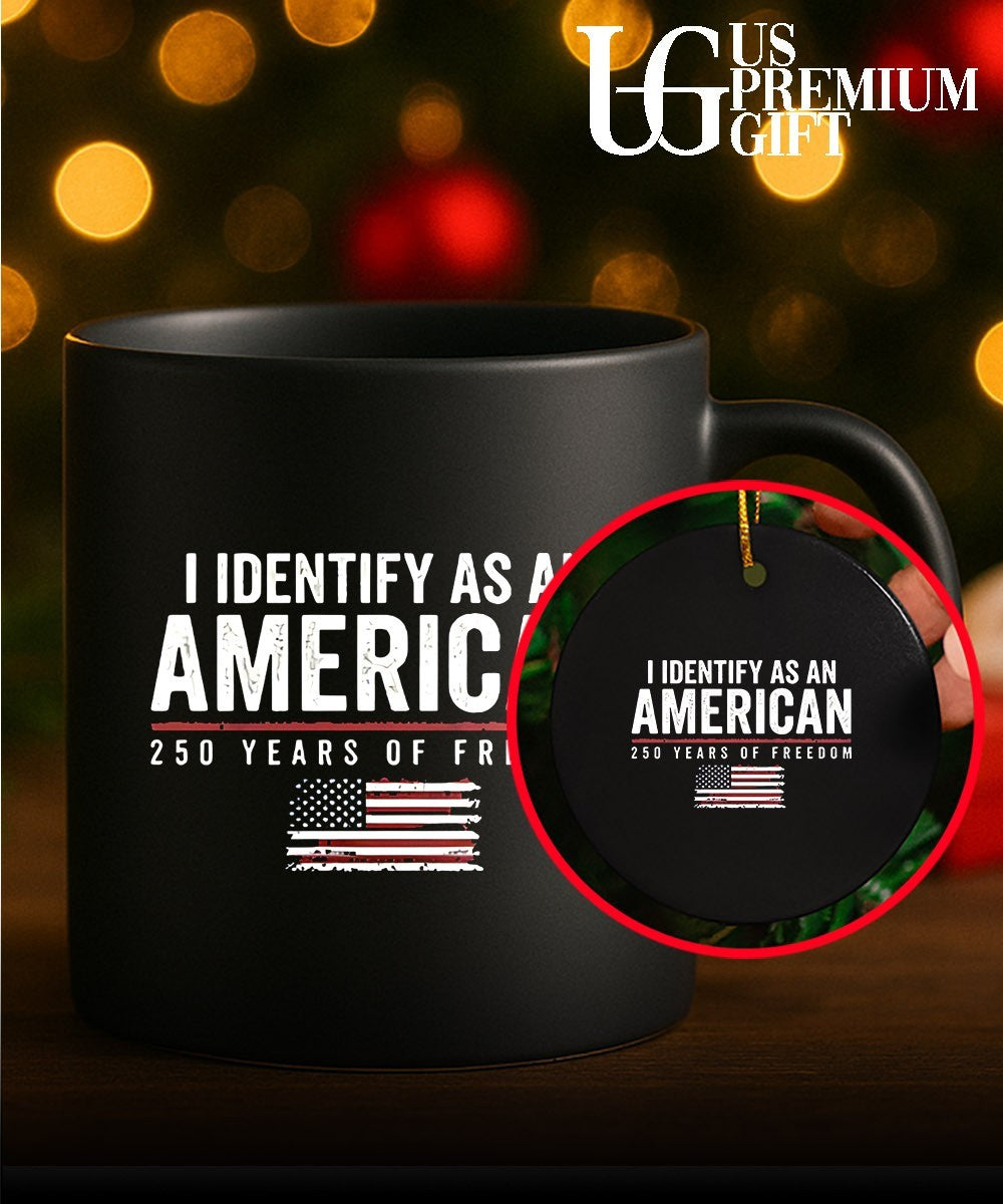 USA Patriotic I Identify as an American 250 Years of Freedom shirt Unisex