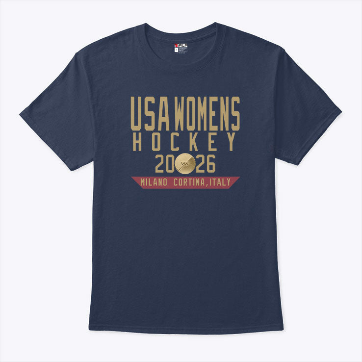 USA Women’s Hockey 2026 Miland Cortina Italy Shirt Unisex