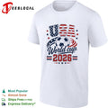 USA World cup 2026 soccer ball and national flag shirt Unisex
