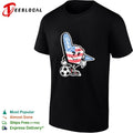 USA foam finger soccer mascot patriotic fan World Cup shirt Unisex