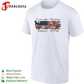 USA patriotic tattered flag I am the nation since 1776 shirt Unisex