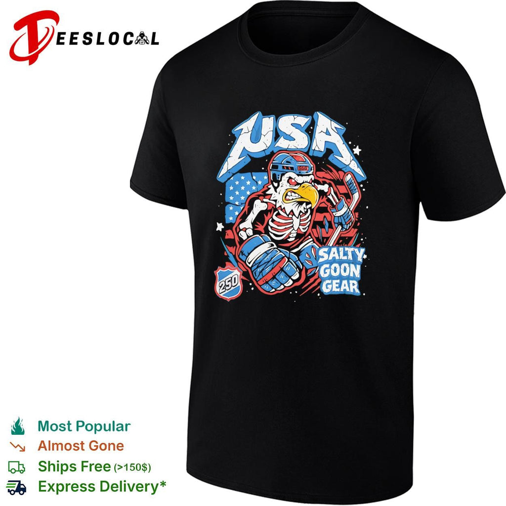 USA skeleton eagle 250 salty goon gear shirt Unisex