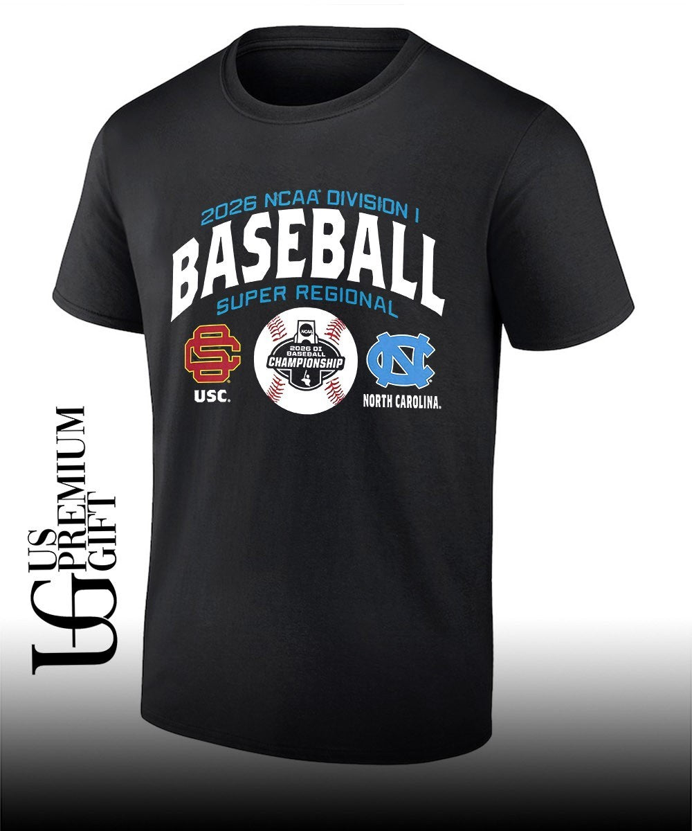 USC vs North Carolina Tar Heels NCAA Division I Baseball Super Regional 2026 shirt Unisex