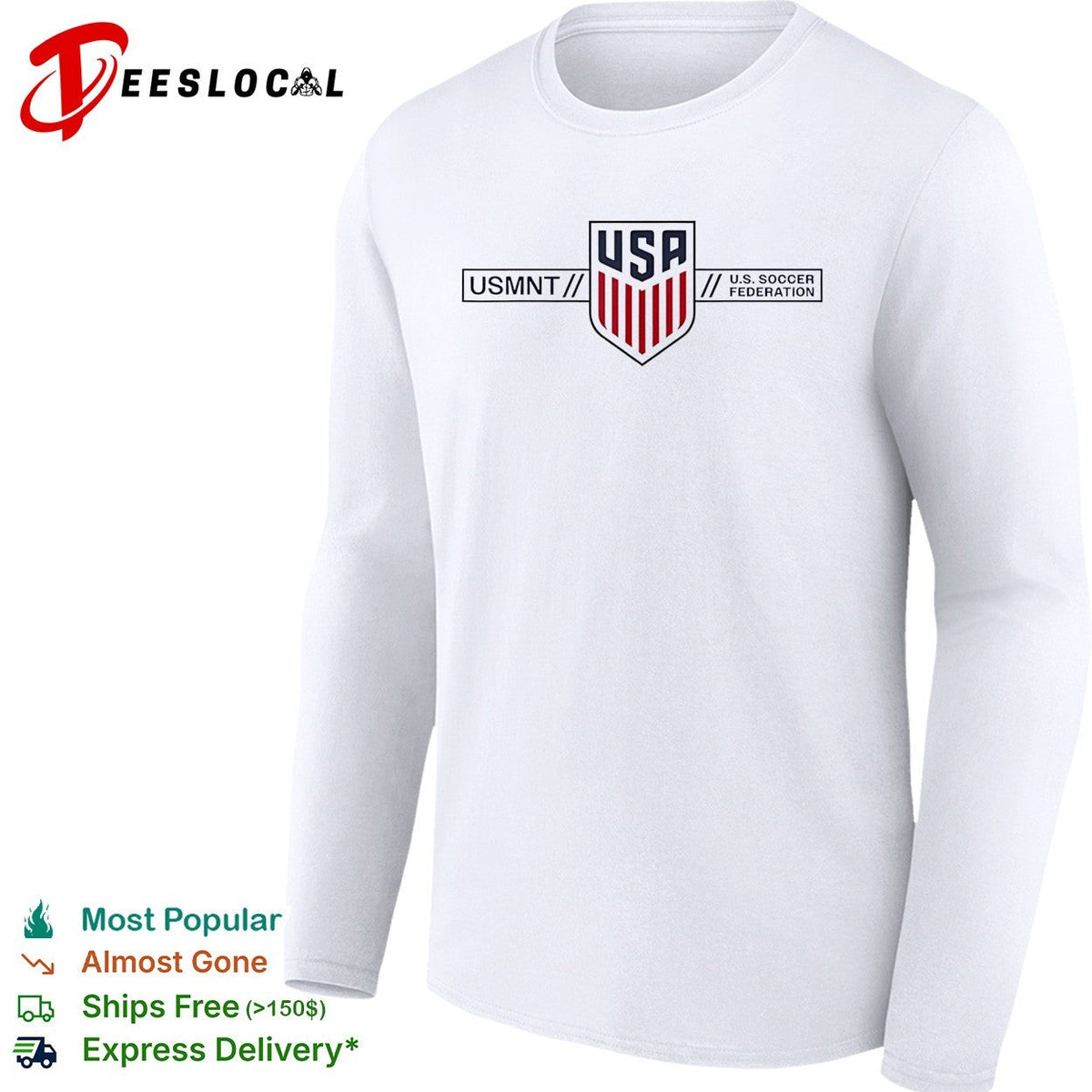 USMNT USA Soccer Federation national team crest bold logo shirt Unisex