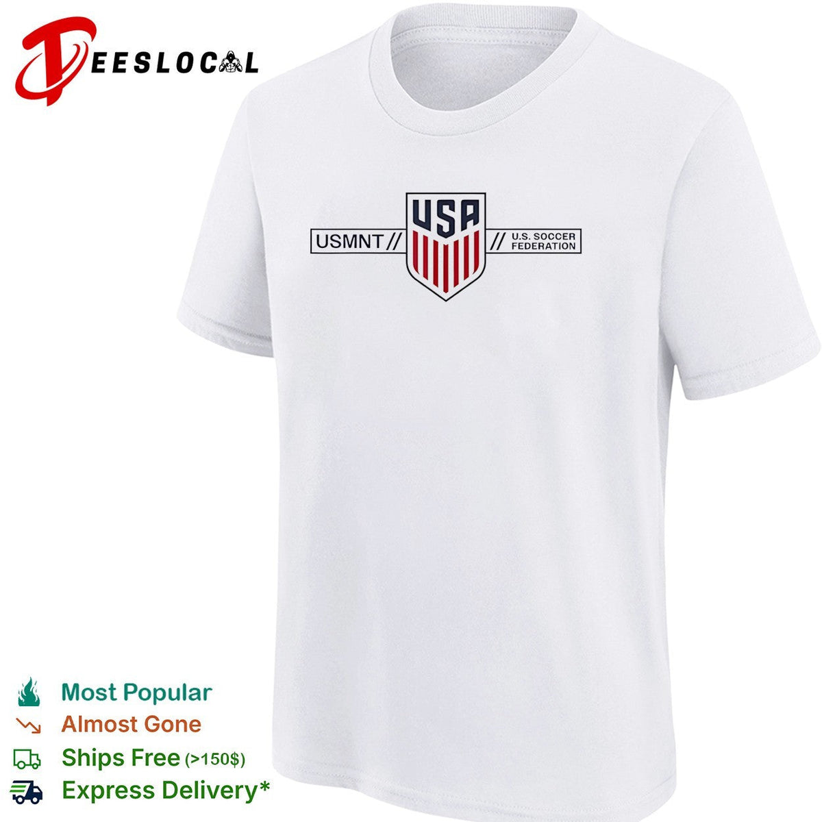 USMNT USA Soccer Federation national team crest bold logo shirt Unisex