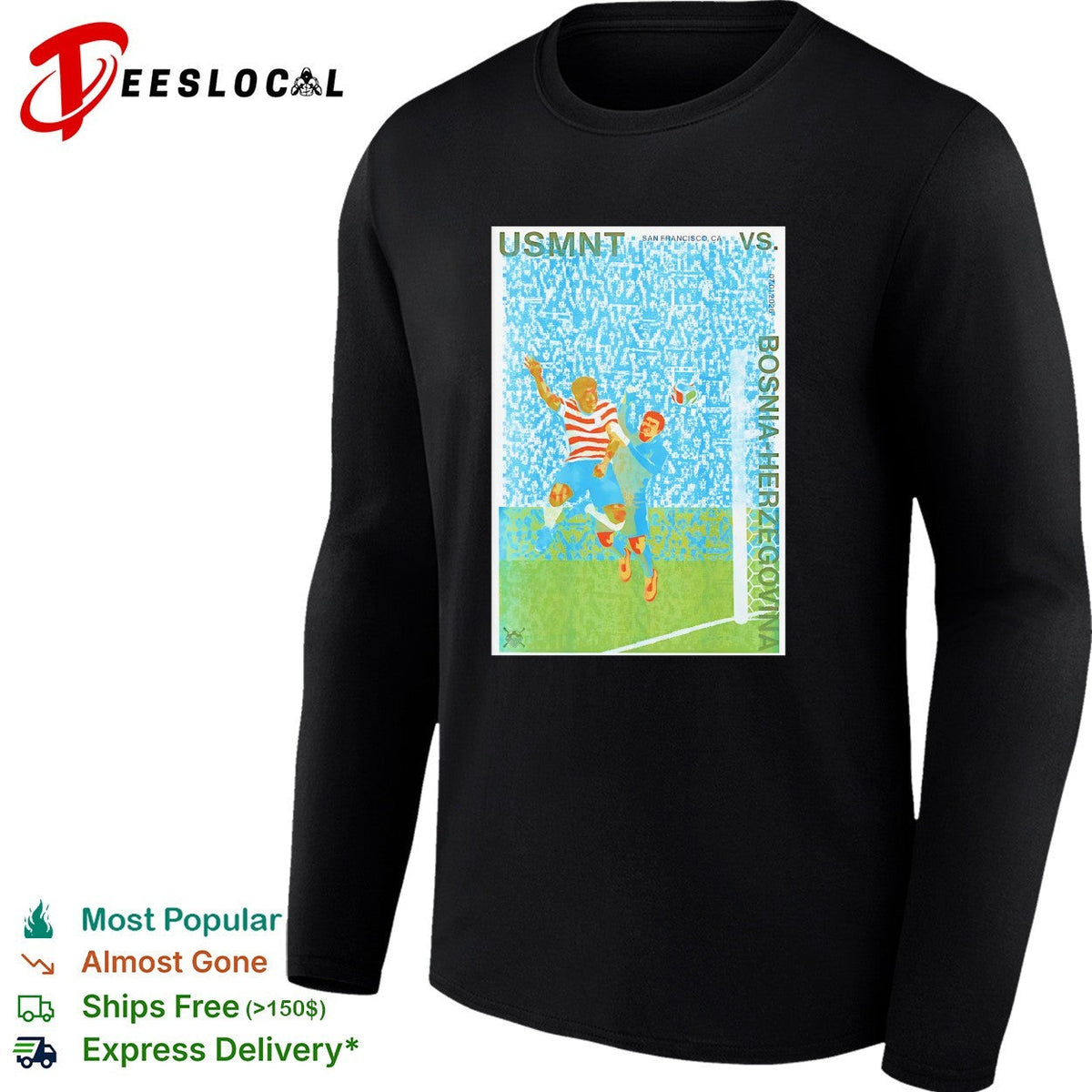 USMNT vs Bosnia Herzegovina soccer match shirt Unisex
