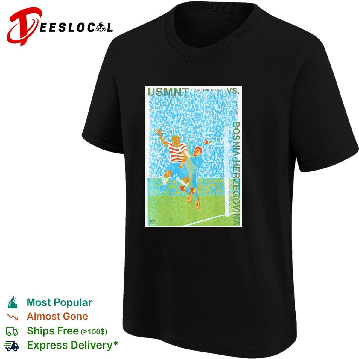 USMNT vs Bosnia Herzegovina soccer match shirt Unisex