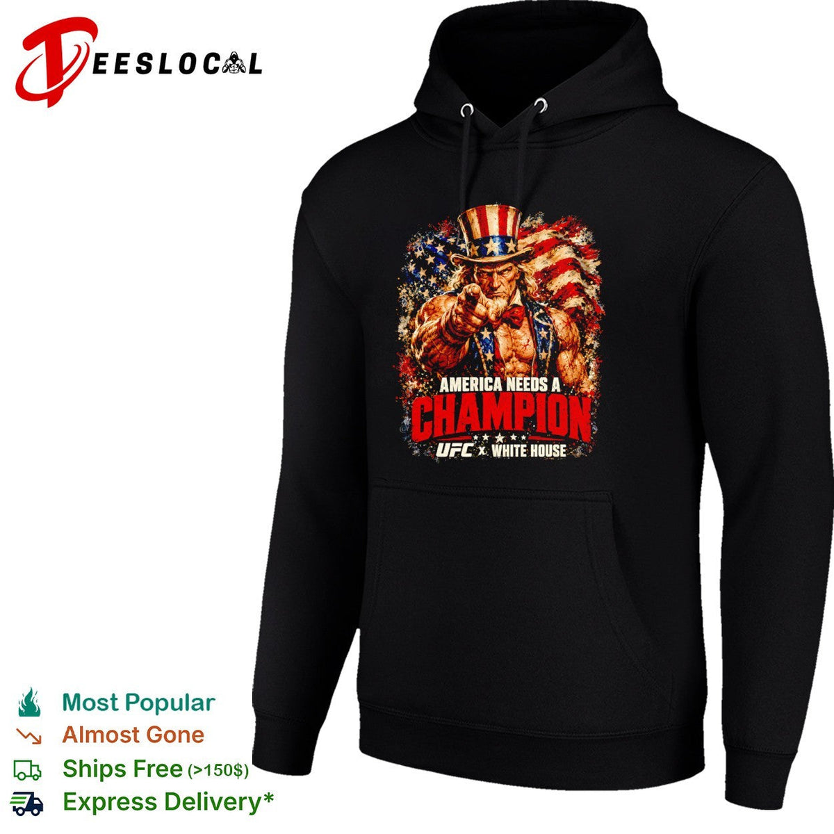 Uncle Sam America Needs a Champion UFC x White House shirt Unisex