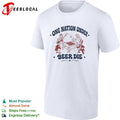 Uncle Sam Statue of Liberty George Washington Abraham Lincoln drinking game one nation under beer die shirt