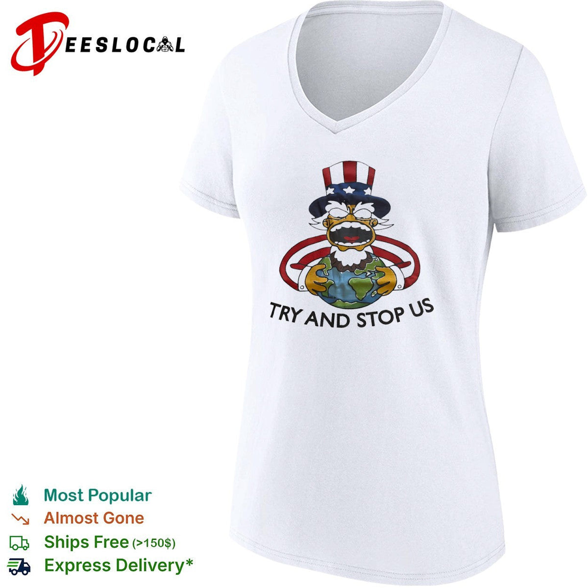 Uncle Sam World Grab Try and Stop Us shirt Unisex