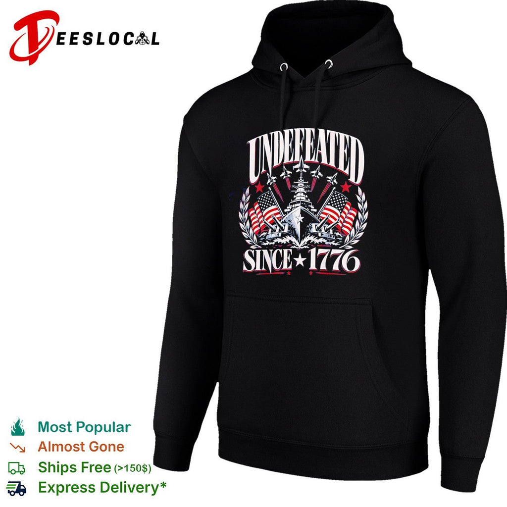 Undefeated Since 1776 American Flag shirt Unisex