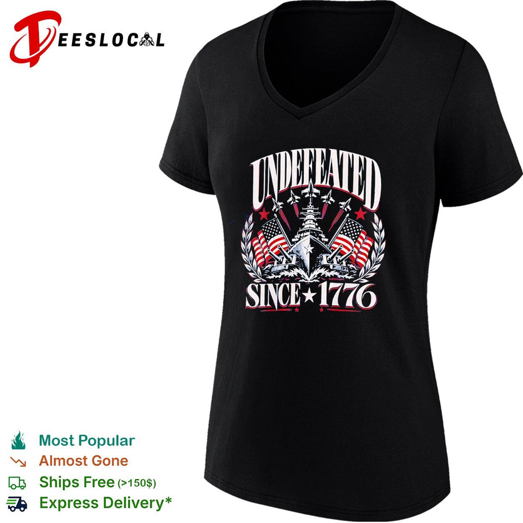 Undefeated Since 1776 American Flag shirt Unisex