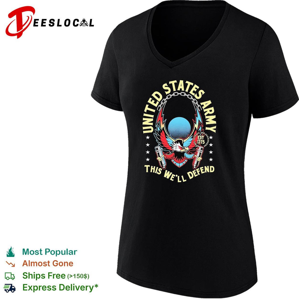 United States Army this well defend eagle est 1775 bold dark shirt Unisex