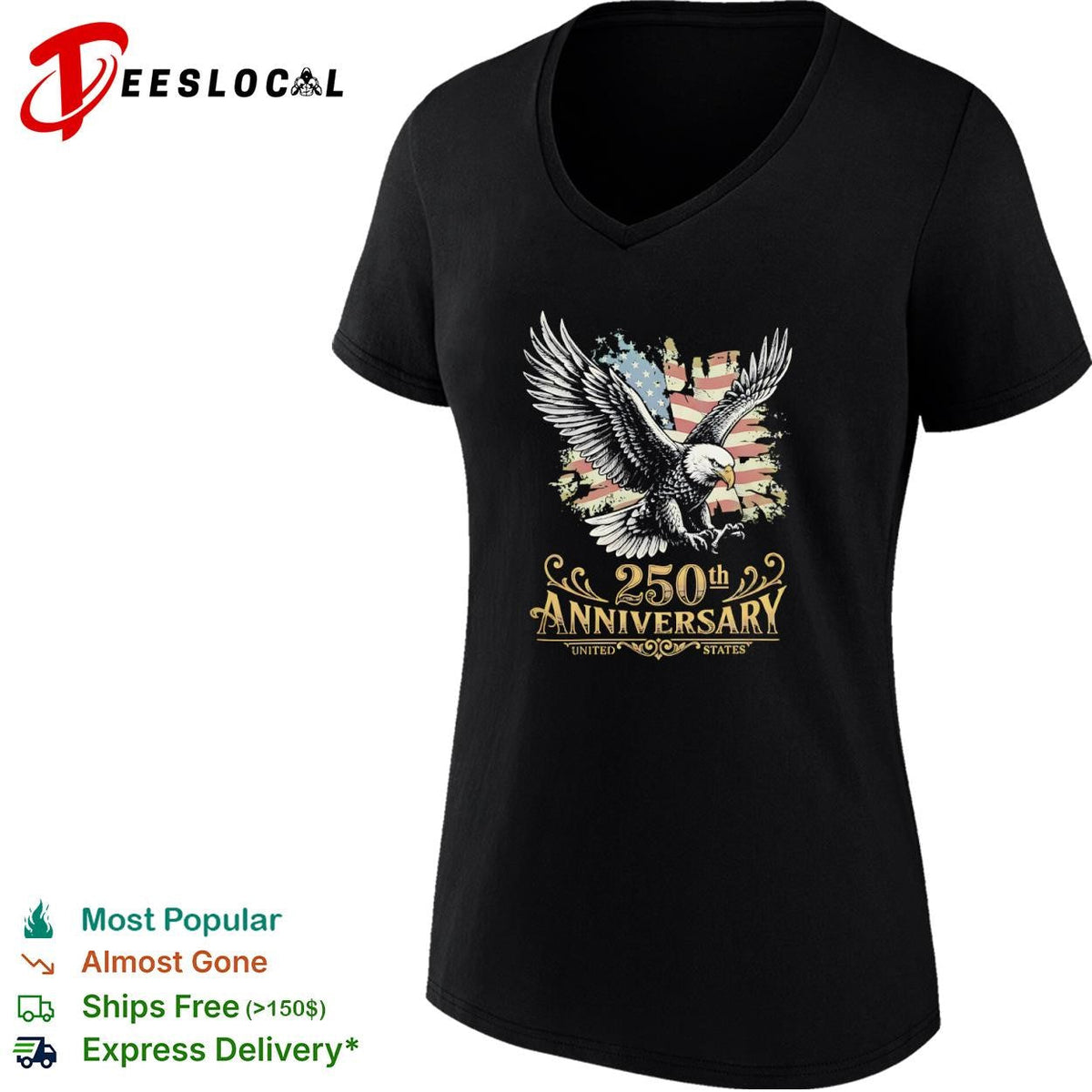 United States bald eagle 250th anniversary shirt Unisex