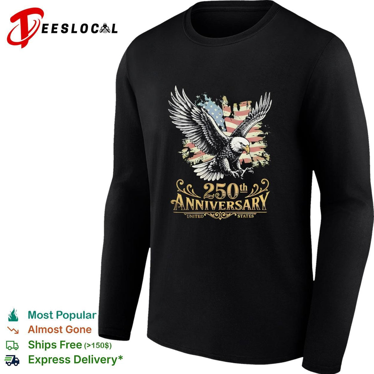 United States bald eagle 250th anniversary shirt Unisex