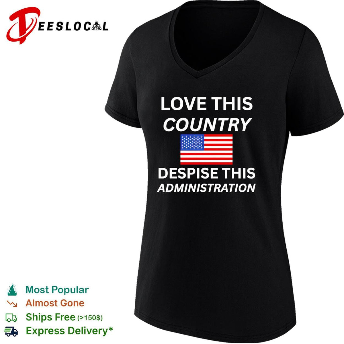 United States love this country despise this administration American flag shirt Unisex