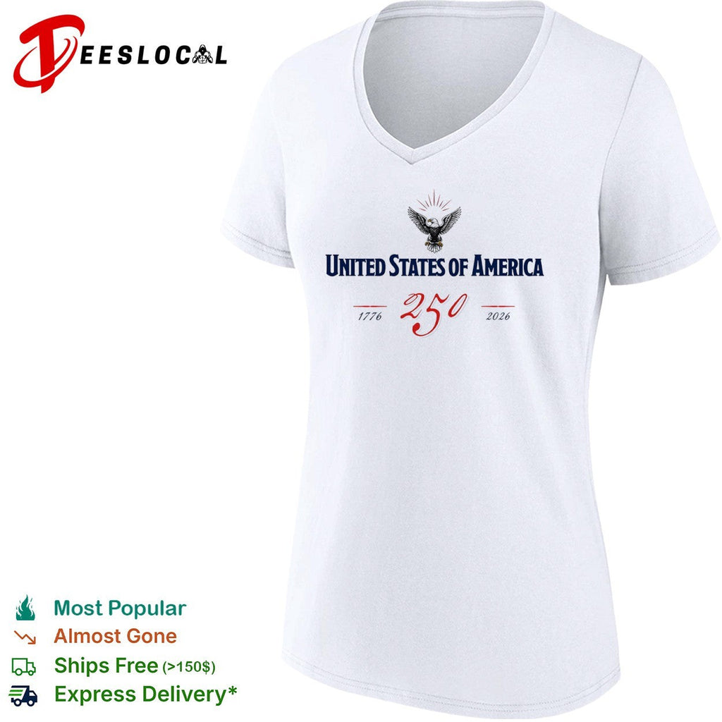 United States of America 250 1776 2026 Eagle Logo Anniversary Commemorative shirt Unisex
