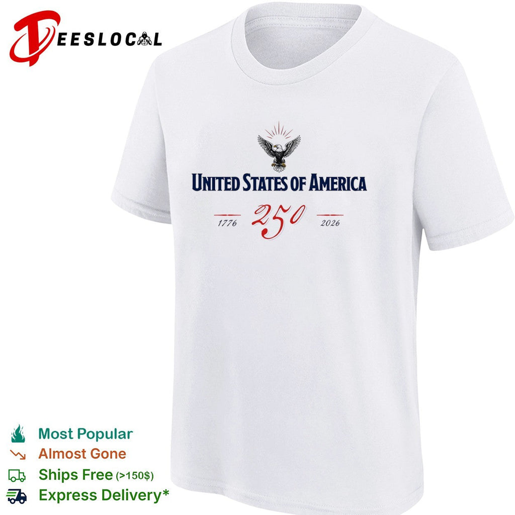 United States of America 250 1776 2026 Eagle Logo Anniversary Commemorative shirt Unisex