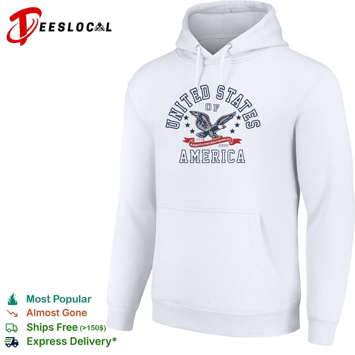 United States of America flying eagle 1776 semiquincentennial 2026 shirt Unisex