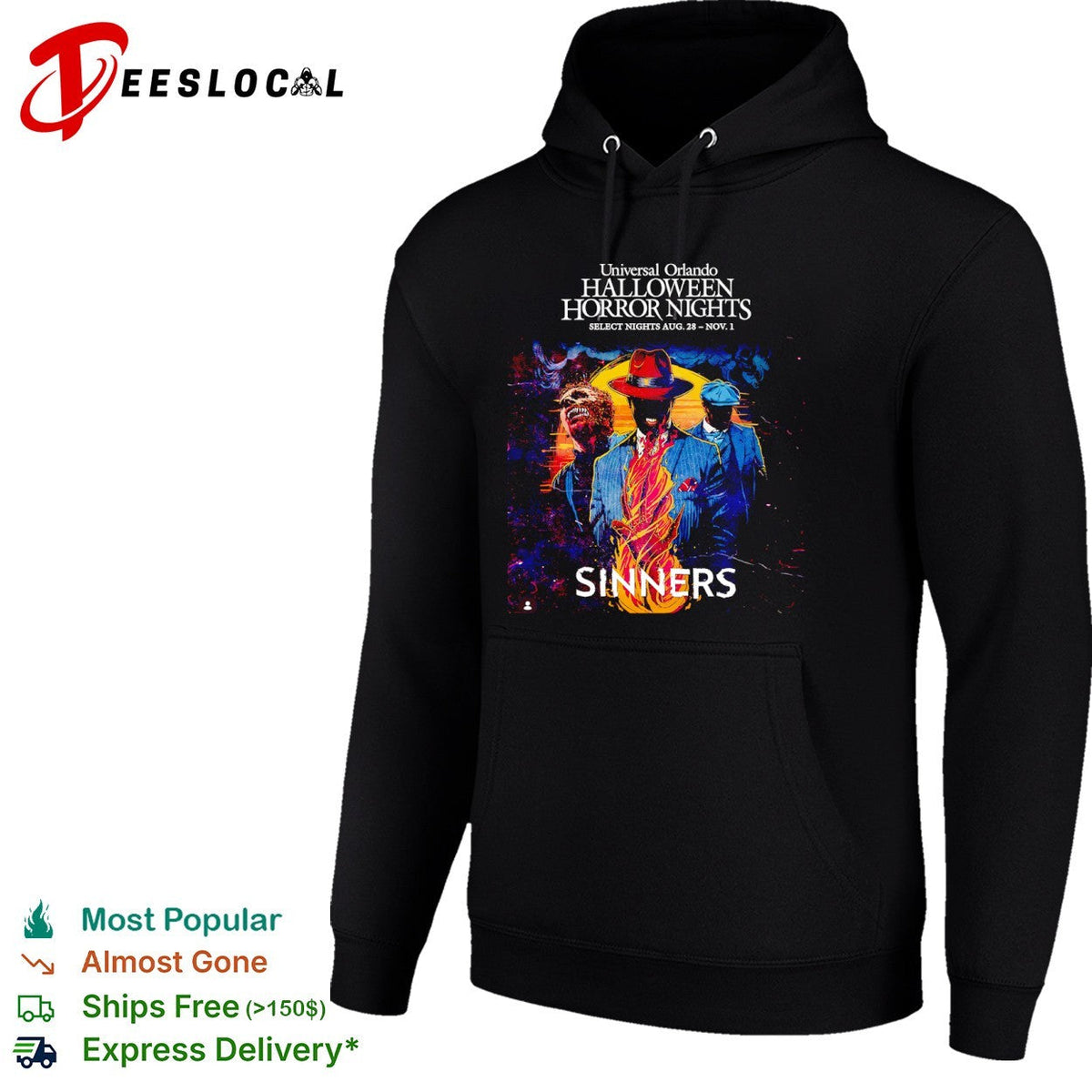 Universal Orlando Halloween Horror Nights Sinners Select Nights shirt Unisex