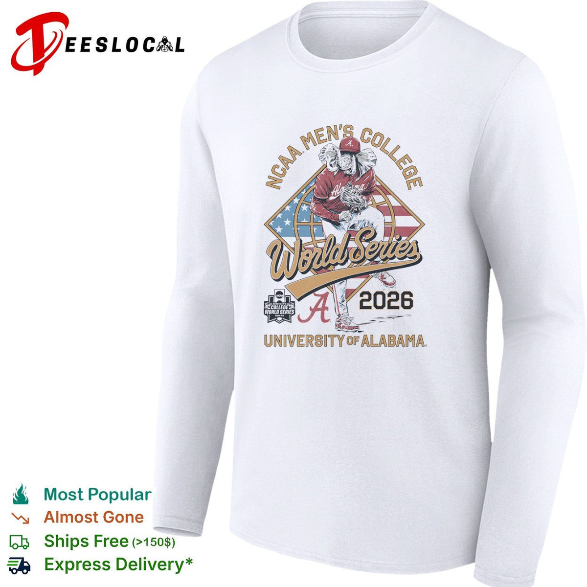 University of Alabama NCAA Men’s College World Series 2026 shirt Unisex