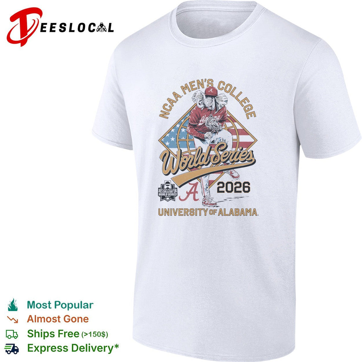 University of Alabama NCAA Men’s College World Series 2026 shirt Unisex